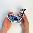 Деревянный набор для раскашивания 3D. Кит